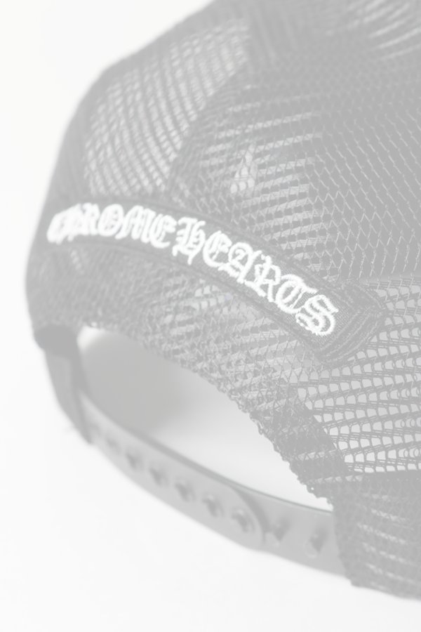 画像5:   CHROME HEARTS クロムハーツ 3セメタリークロスハラコパッチ トラッカーメッシュキャップ {-BFS}  :CH202603-06-BLK-F  (5)