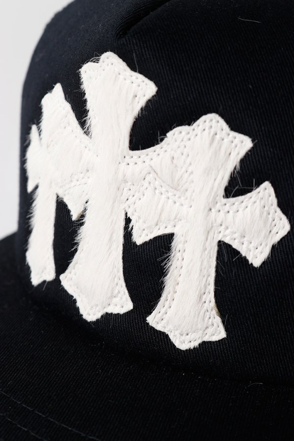画像7: CHROME HEARTS クロムハーツ 3セメタリークロスハラコパッチ トラッカーメッシュキャップ{-BFS} (7)