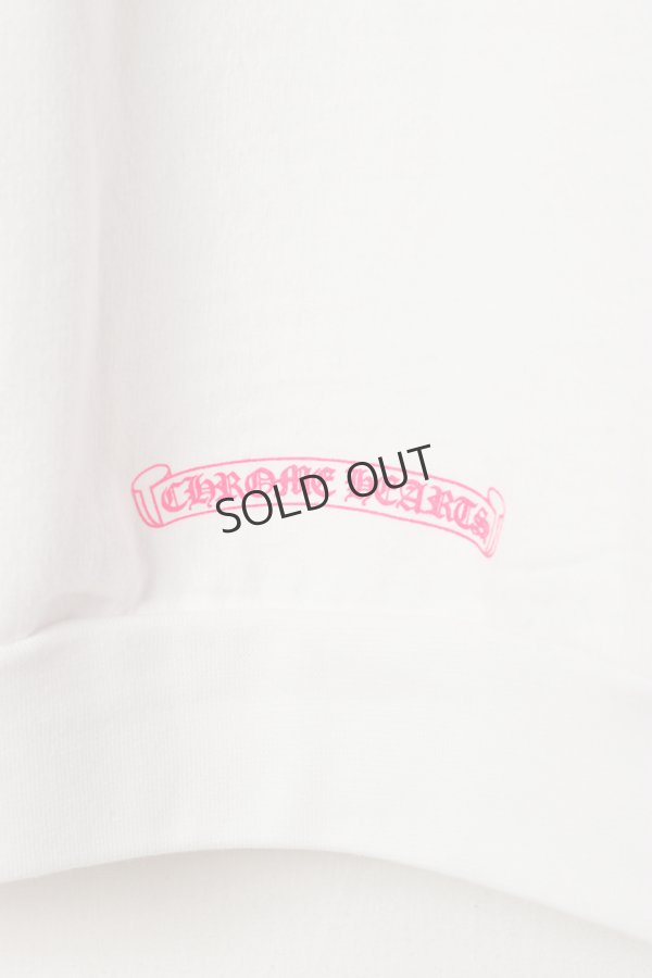 画像5: {SOLD}CHROME HEARTS クロムハーツ ピンクホースシュー/フローラルクロス プルオーバーパーカー{-BFS} (5)