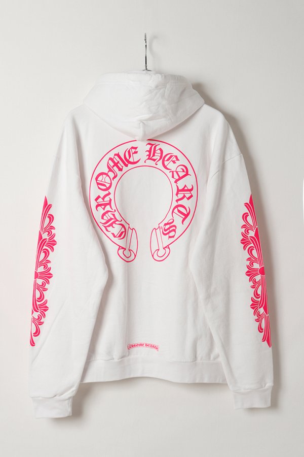 画像6: CHROME HEARTS クロムハーツ ピンクホースシュー/フローラルクロス プルオーバーパーカー{-BFS} (6)
