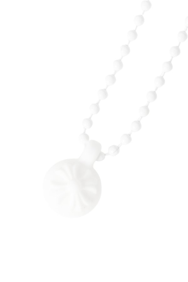 画像1:  {SOLD} CHROME HEARTS クロムハーツ クロスボール シリコンネックレス {-BFS}  :CH202603-11-WHT-F  (1)