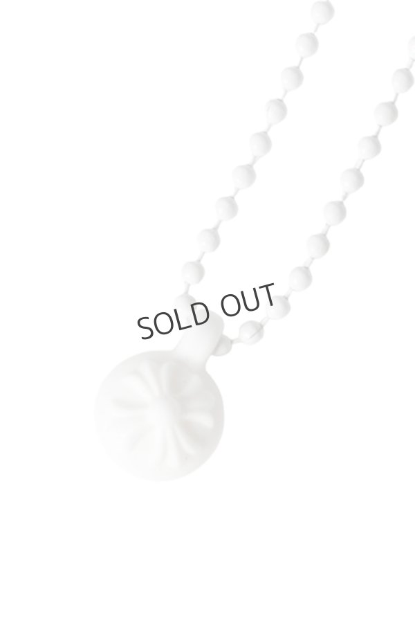 画像1: {SOLD}★新品 インボイス付 CHROME HEARTS クロムハーツ クロスボール シリコンネックレス{-BFS} (1)