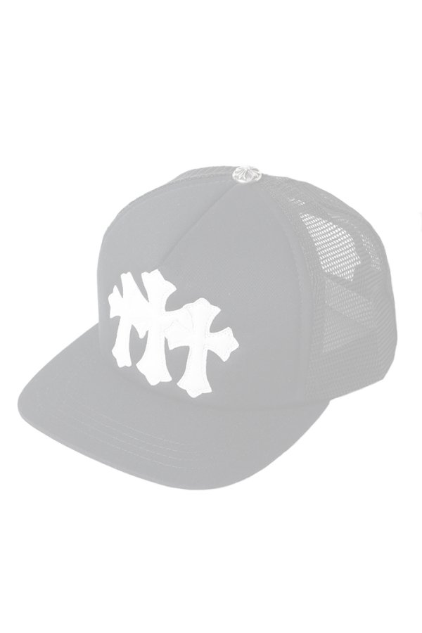 画像1:   CHROME HEARTS クロムハーツ 3セメタリークロス パッチ トラッカーメッシュキャップ {-BFS}  :CH202604-02-BKWH-F  (1)
