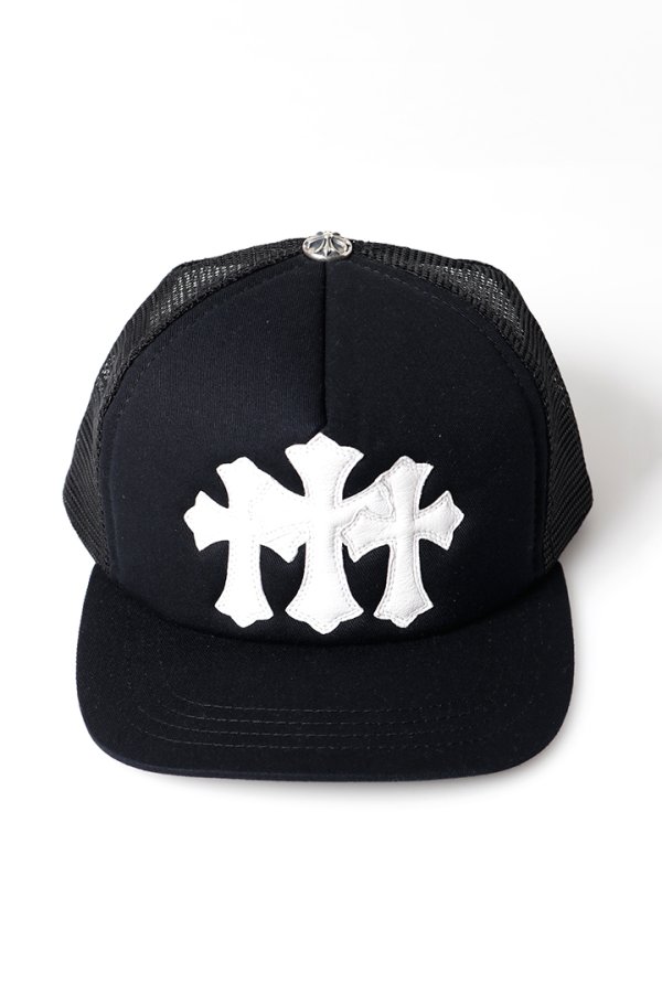 画像2: CHROME HEARTS クロムハーツ 3セメタリークロス パッチ トラッカーメッシュキャップ{-BFS} (2)