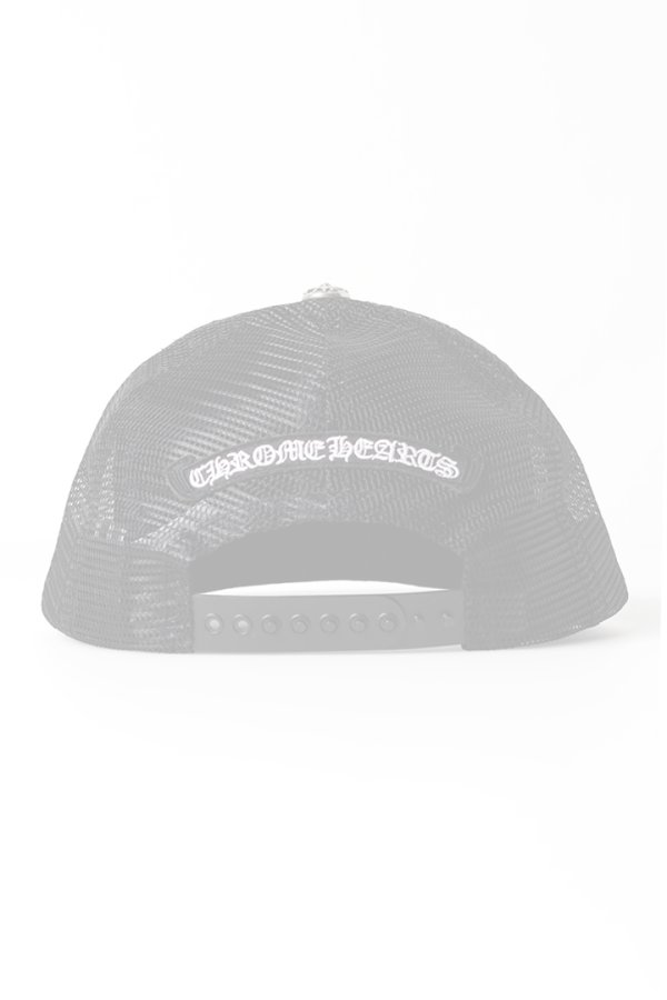 画像4:   CHROME HEARTS クロムハーツ 3セメタリークロス パッチ トラッカーメッシュキャップ {-BFS}  :CH202604-02-BKWH-F  (4)
