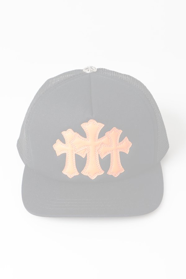 画像2:   CHROME HEARTS クロムハーツ 3セメタリークロス パッチ トラッカーメッシュキャップ {-BFS}  :CH202604-03-BKOR-F  (2)