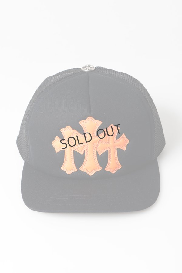 画像2: {SOLD}CHROME HEARTS クロムハーツ 3セメタリークロス パッチ トラッカーメッシュキャップ{-BFS} (2)