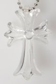 画像2: CHROME HEARTS クロムハーツ クリアーシリコンCHクロス ボールチェーン ネックレス{-BFS} (2)