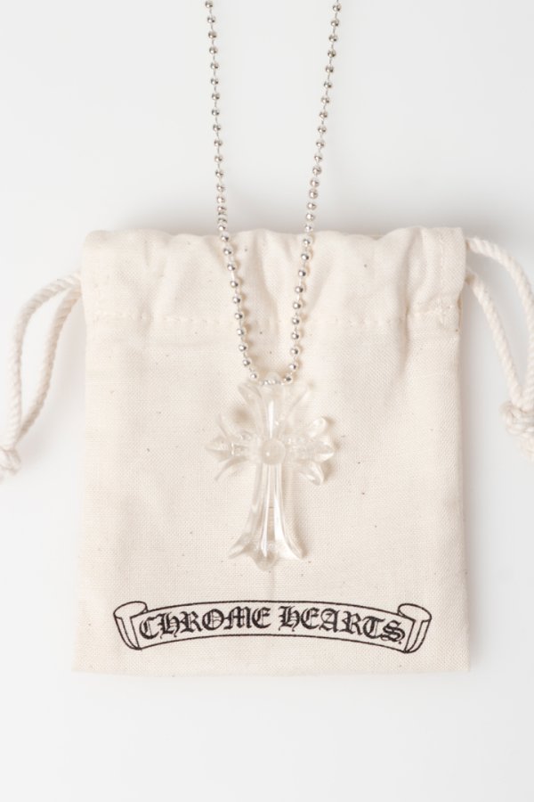 画像4: CHROME HEARTS クロムハーツ クリアーシリコンCHクロス ボールチェーン ネックレス{-BFS} (4)