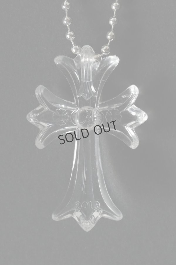 画像4: {SOLD}CHROME HEARTS クロムハーツ クリアーシリコンCHクロス ボールチェーン ネックレス{-BFS} (4)