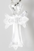 画像5: {SOLD}CHROME HEARTS クロムハーツ クリアーシリコンCHクロス ボールチェーン ネックレス{-BFS} (5)