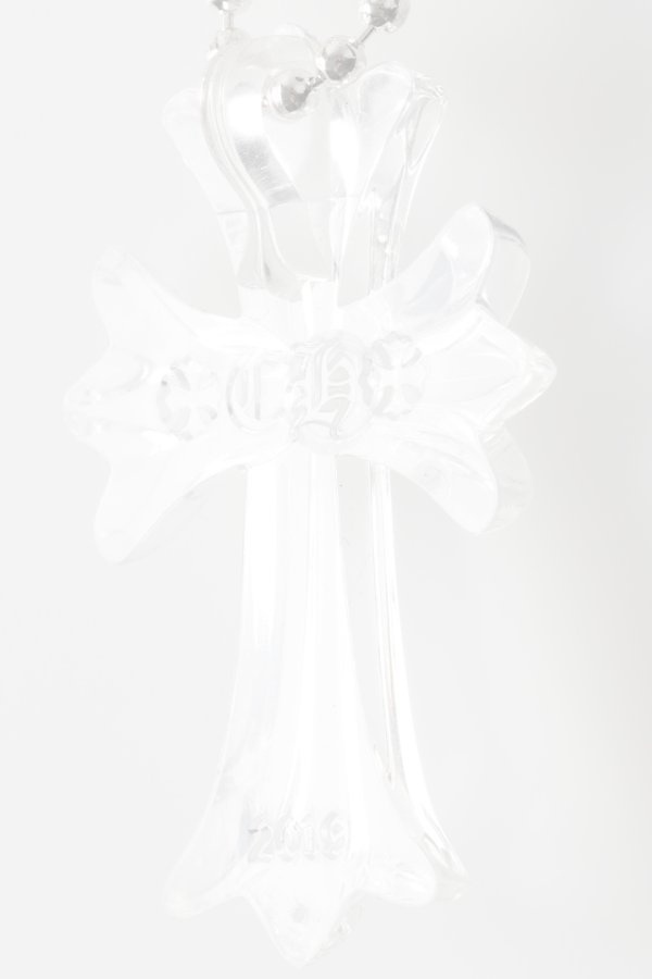 画像5:   CHROME HEARTS クロムハーツ クリアーシリコンCHクロス ボールチェーン ネックレス {-BFS}  :CH202604-04-CLR-F  (5)