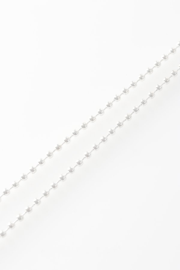 画像6:   CHROME HEARTS クロムハーツ クリアーシリコンCHクロス ボールチェーン ネックレス {-BFS}  :CH202604-04-CLR-F  (6)