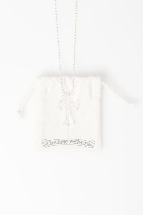 画像8:   CHROME HEARTS クロムハーツ クリアーシリコンCHクロス ボールチェーン ネックレス {-BFS}  :CH202604-04-CLR-F  (8)