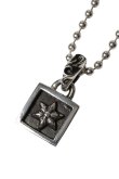 画像1: {SOLD}★新品 インボイス付 CHROME HEARTS クロムハーツ CHARM-FRAMED／フレームド スターチャーム ボールチェーン ネックレス{-BFS} (1)