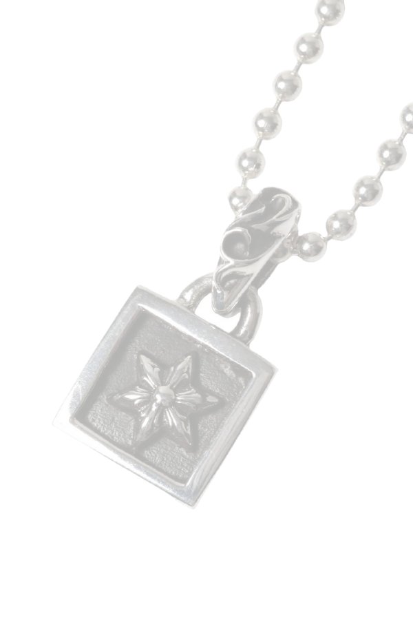 画像1:   CHROME HEARTS クロムハーツ CHARM-FRAMED／フレームド スターチャーム ボールチェーン ネックレス {-BFS}  :CH202604-05-SLV-F  (1)