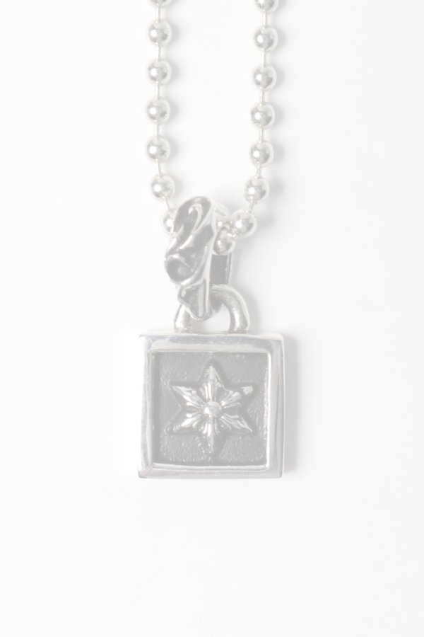 画像2:   CHROME HEARTS クロムハーツ CHARM-FRAMED／フレームド スターチャーム ボールチェーン ネックレス {-BFS}  :CH202604-05-SLV-F  (2)