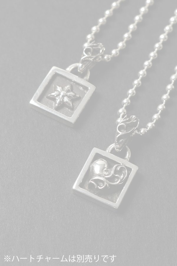 画像6:   CHROME HEARTS クロムハーツ CHARM-FRAMED／フレームド スターチャーム ボールチェーン ネックレス {-BFS}  :CH202604-05-SLV-F  (6)
