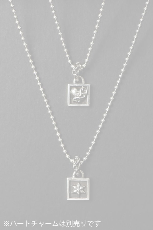 画像7:   CHROME HEARTS クロムハーツ CHARM-FRAMED／フレームド スターチャーム ボールチェーン ネックレス {-BFS}  :CH202604-05-SLV-F  (7)