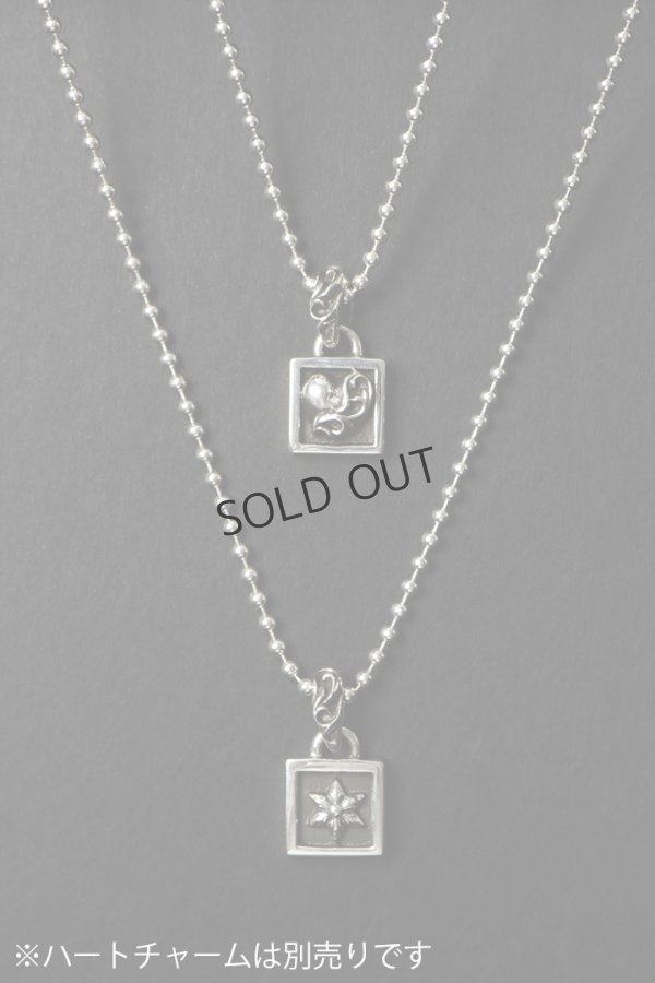 画像7: {SOLD}★新品 インボイス付 CHROME HEARTS クロムハーツ CHARM-FRAMED／フレームド スターチャーム ボールチェーン ネックレス{-BFS} (7)