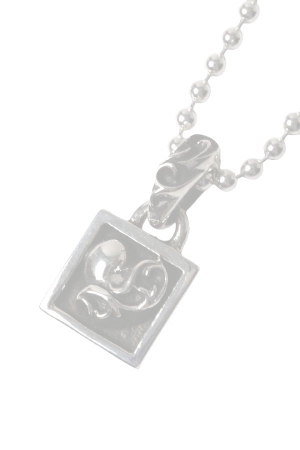 画像1:   CHROME HEARTS クロムハーツ CHARM-FRAMED／フレームド ハートチャーム ボールチェーン ネックレス {-BFS}  :CH202604-06-SLV-F  (1)