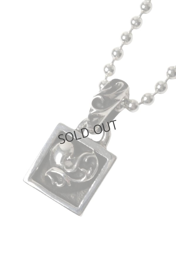 画像1: {SOLD}★新品 インボイス付 CHROME HEARTS クロムハーツ CHARM-FRAMED／フレームド ハートチャーム ボールチェーン ネックレス{-BFS} (1)