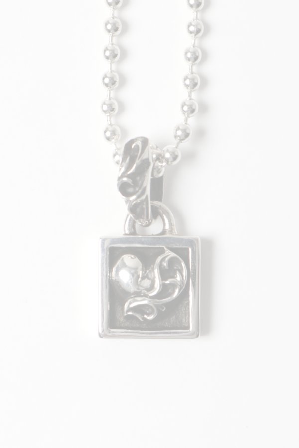 画像2:   CHROME HEARTS クロムハーツ CHARM-FRAMED／フレームド ハートチャーム ボールチェーン ネックレス {-BFS}  :CH202604-06-SLV-F  (2)