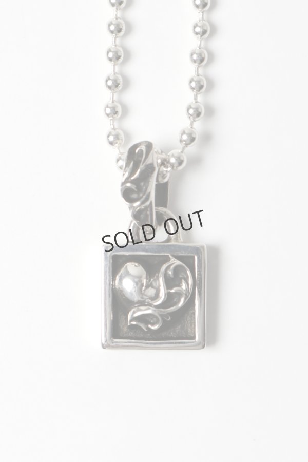 画像2: {SOLD}★新品 インボイス付 CHROME HEARTS クロムハーツ CHARM-FRAMED／フレームド ハートチャーム ボールチェーン ネックレス{-BFS} (2)