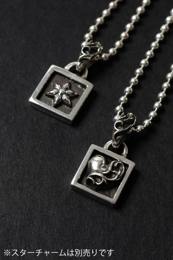 画像6: ★新品 インボイス付 CHROME HEARTS クロムハーツ CHARM-FRAMED／フレームド ハートチャーム ボールチェーン ネックレス{-BFS} (6)