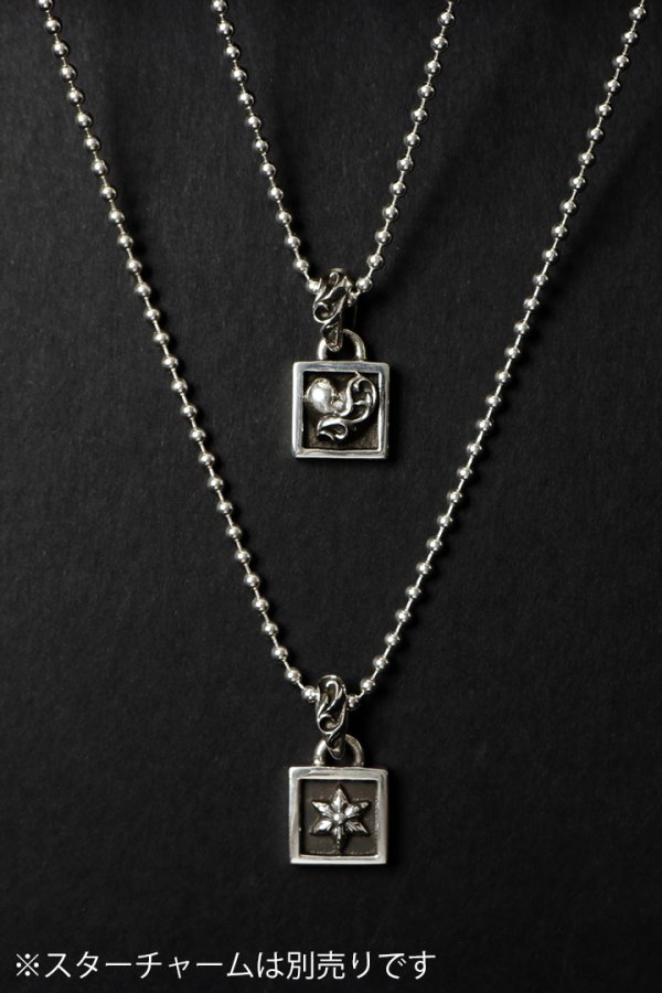 画像7: ★新品 インボイス付 CHROME HEARTS クロムハーツ CHARM-FRAMED／フレームド ハートチャーム ボールチェーン ネックレス{-BFS} (7)