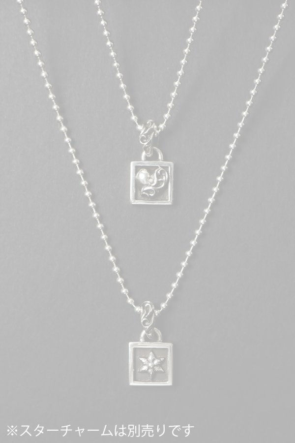 画像7:   CHROME HEARTS クロムハーツ CHARM-FRAMED／フレームド ハートチャーム ボールチェーン ネックレス {-BFS}  :CH202604-06-SLV-F  (7)