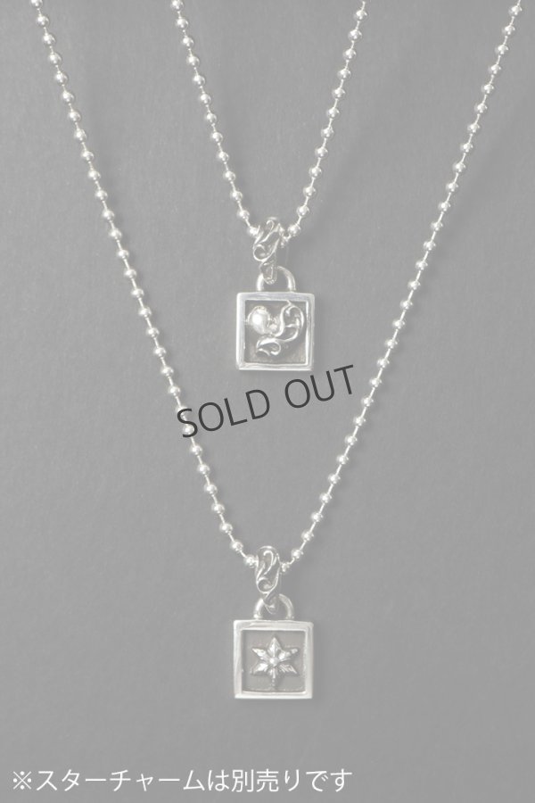 画像7: {SOLD}★新品 インボイス付 CHROME HEARTS クロムハーツ CHARM-FRAMED／フレームド ハートチャーム ボールチェーン ネックレス{-BFS} (7)