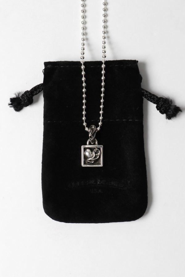 画像5: CHROME HEARTS クロムハーツ フレイムド ハートチャーム ボールチェーン ネックレス{-BFS} (5)