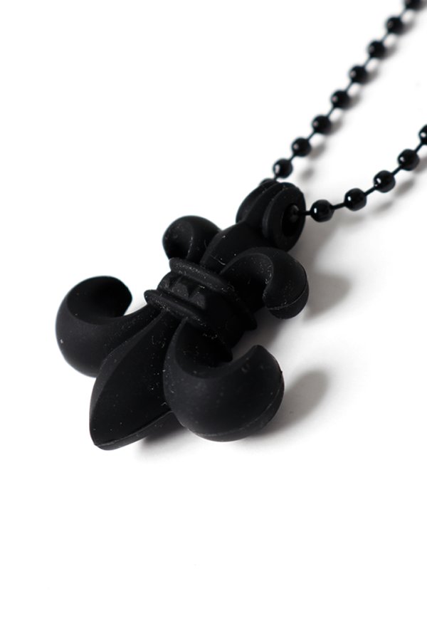 画像1: ★新品 インボイス付 CHROME HEARTS クロムハーツ BSフレア クロスボール シリコンネックレス{-BFS} (1)