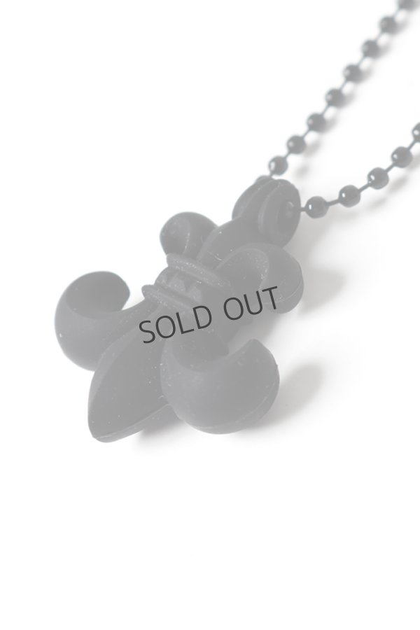 画像1: {SOLD}★新品 インボイス付 CHROME HEARTS クロムハーツ PENDANT-BS FLEUR - SLCN／BSフレア ボールチェーン シリコンネックレス{-BFS} (1)