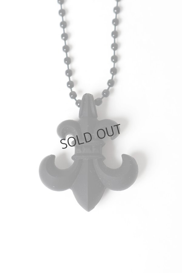 画像2: {SOLD}★新品 インボイス付 CHROME HEARTS クロムハーツ PENDANT-BS FLEUR - SLCN／BSフレア ボールチェーン シリコンネックレス{-BFS} (2)