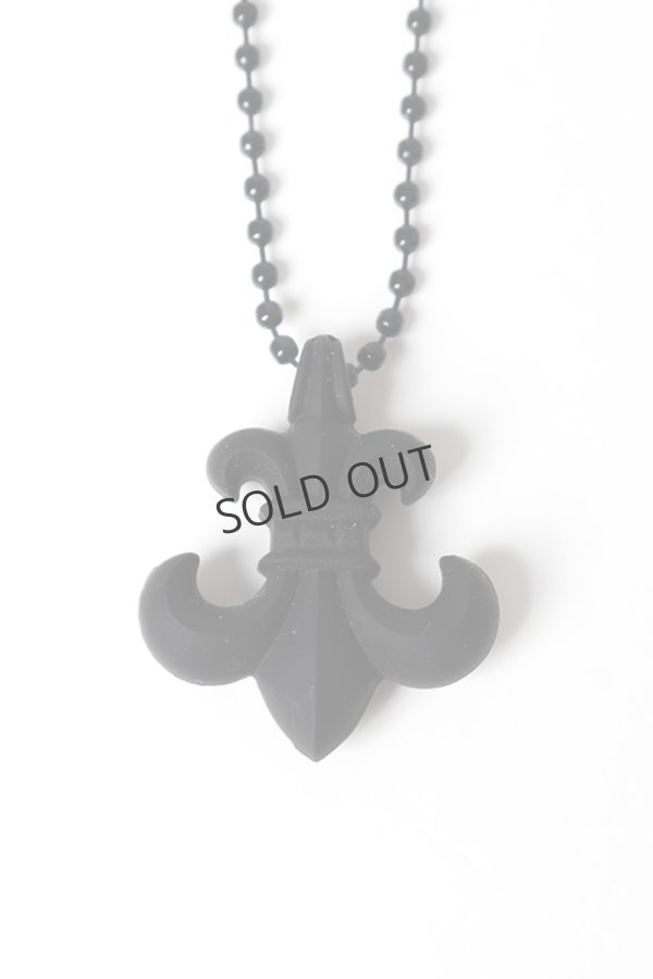 画像3: {SOLD}★新品 インボイス付 CHROME HEARTS クロムハーツ PENDANT-BS FLEUR - SLCN／BSフレア ボールチェーン シリコンネックレス{-BFS} (3)
