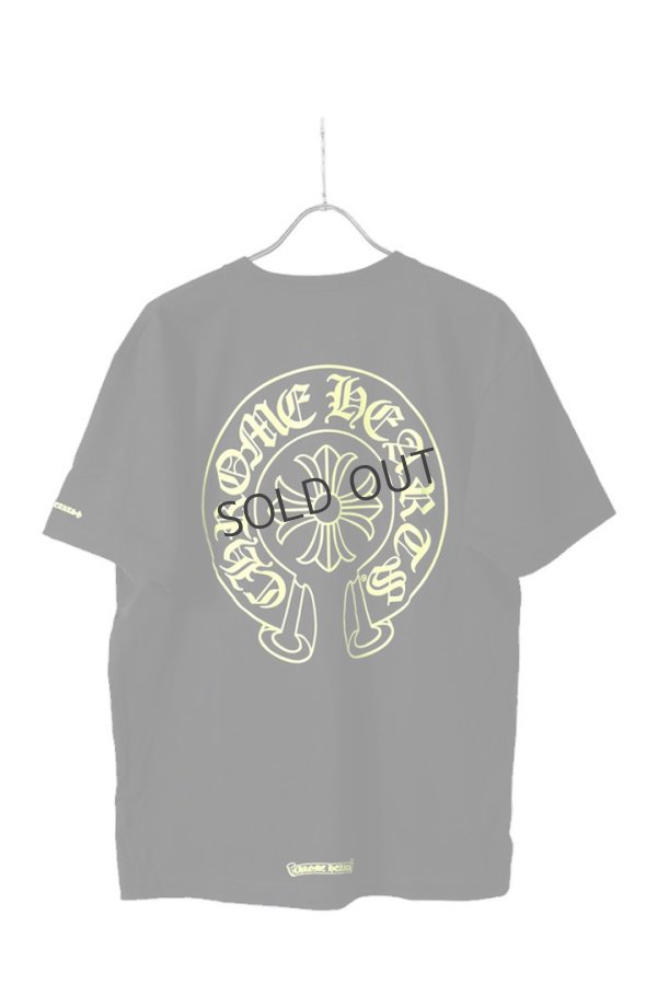 画像1: {SOLD}CHROME HEARTS クロムハーツ ホースシュー S/S Tシャツ{-BFS} (1)