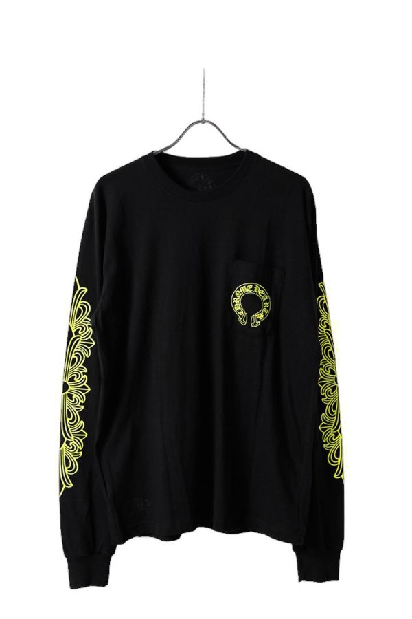 画像2: CHROME HEARTS クロムハーツ ホースシュー L/S Tシャツ{-BFS} (2)