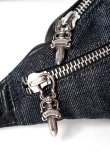 画像6: CHROME HEARTS クロムハーツ ミニスナットパック インディゴデニム×ブラックレザー{-BFS} (6)