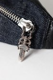 画像7: CHROME HEARTS クロムハーツ ミニスナットパック インディゴデニム×ブラックレザー{-BFS} (7)