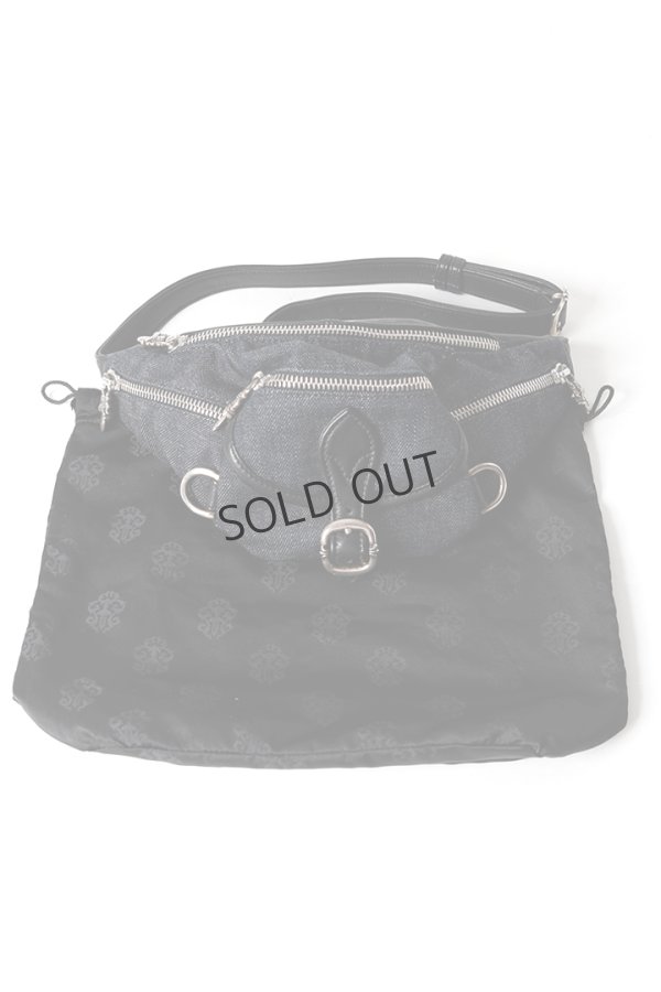 画像12: {SOLD}CHROME HEARTS クロムハーツ snat bag mini denim／ミニスナットパック インディゴデニム×ブラックレザー{-BFS} (12)