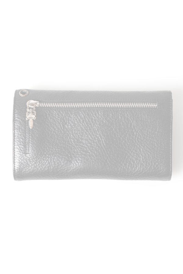 画像2:  {SOLD} CHROME HEARTS クロムハーツ WALLET-WAVE-BLK HVY WT LTHR／ウェーブウォレット {-BFS}  :CH202606-16-F  (2)