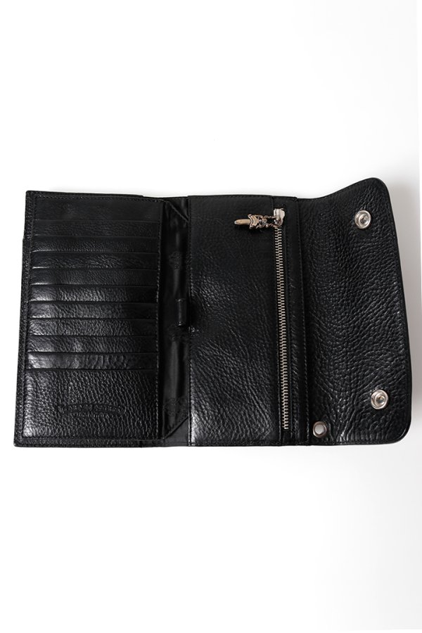 画像5: CHROME HEARTS クロムハーツ WALLET-WAVE-BLK HVY WT LTHR／ウェーブウォレット{-BFS} (5)