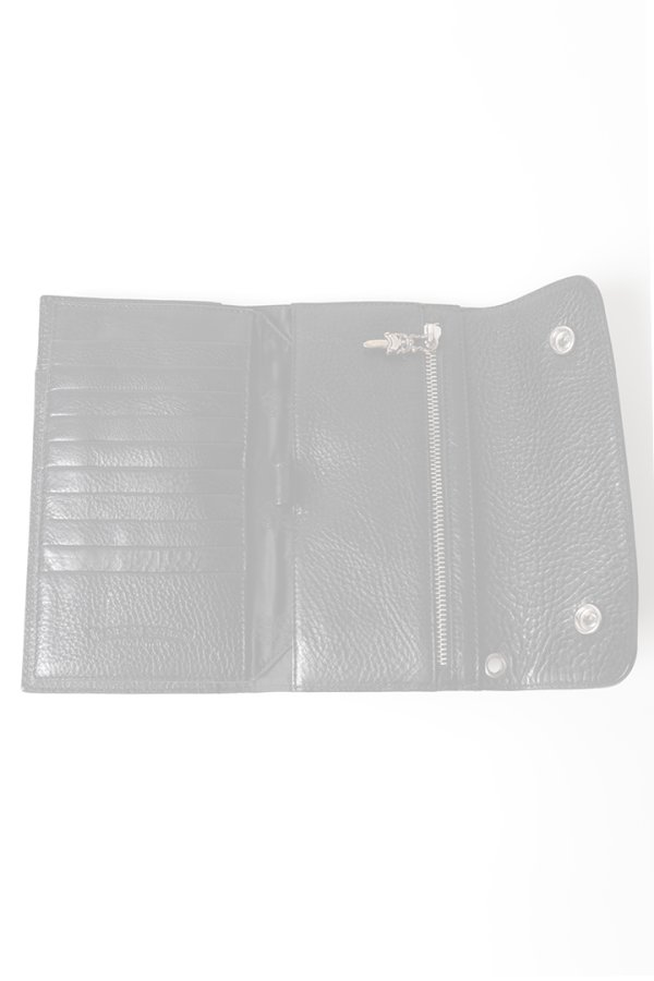 画像5:  {SOLD} CHROME HEARTS クロムハーツ WALLET-WAVE-BLK HVY WT LTHR／ウェーブウォレット {-BFS}  :CH202606-16-F  (5)
