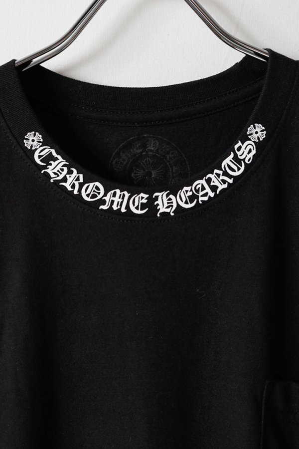 画像2: CHROME HEARTS クロムハーツ T-SHRT-M-SS PKT CREW／ネックロゴ S/S ポケットTシャツ{-BFS} (2)