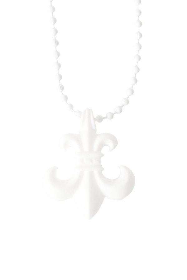 画像1:  {SOLD} CHROME HEARTS クロムハーツ PENDANT-BS FLEUR-SLCM／BSフレア ボールチェーン シリコンネックレス {-BFS}  :CH202606-20-F  (1)