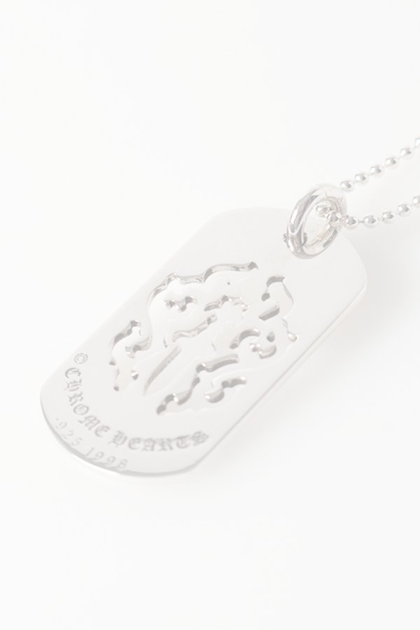 画像4: CHROME HEARTS クロムハーツ DOG TG-DAGGER-SLV-Ncklce／ダガー ドッグタグ ペンダント{-BFS} (4)