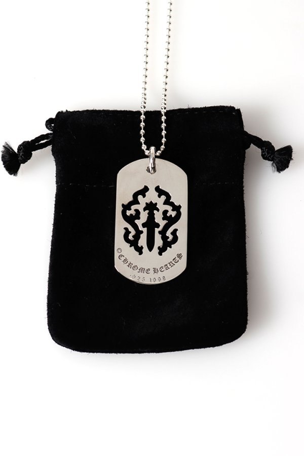 画像7: CHROME HEARTS クロムハーツ DOG TG-DAGGER-SLV-Ncklce／ダガー ドッグタグ ペンダント{-BFS} (7)