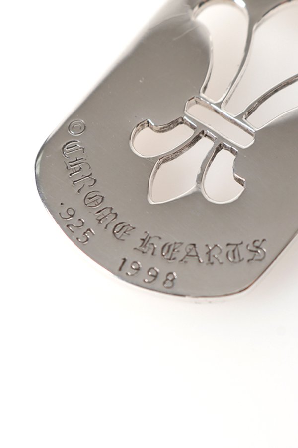画像3: CHROME HEARTS クロムハーツ DOG TG-CH FLEUR-SLV-Ncklce／フレア ドッグタグ ペンダント{-BFS} (3)